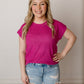 Gia Sweater Top, Hot Pink
