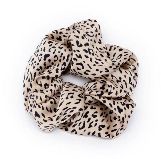 Kitsch Leopard Satin Brunch Scrunchie