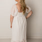 Frankie Swiss Dot Midi Dress, Ivory