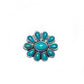 1.5" Turquoise Flower Pin