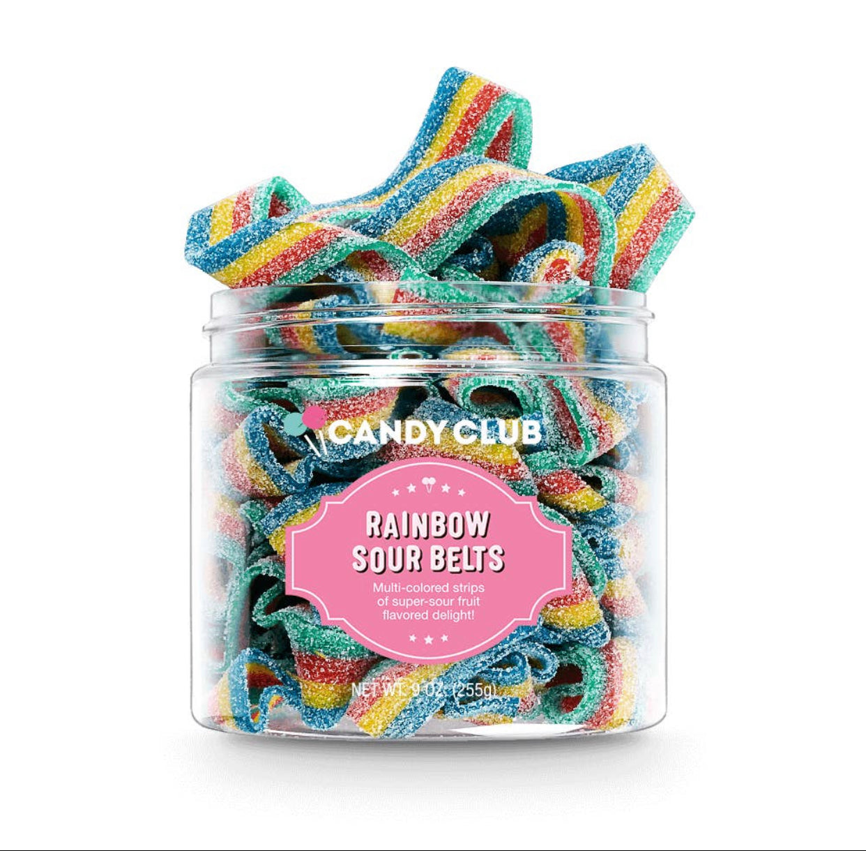Candy Club Rainbow Sour Belt Candies