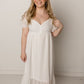 Frankie Swiss Dot Midi Dress, Ivory