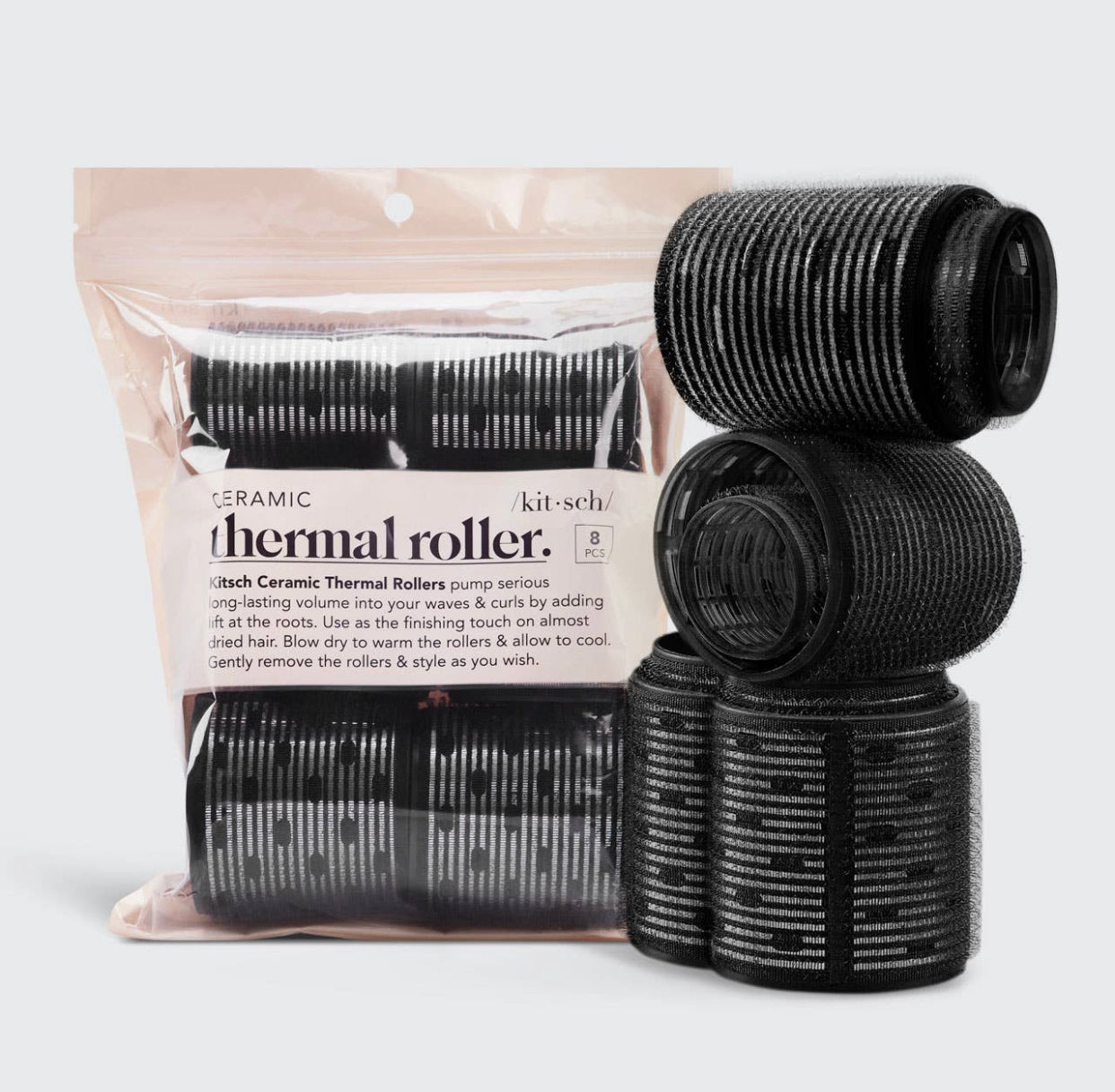 Kitsch 8 piece Ceramic Hair Roller Set